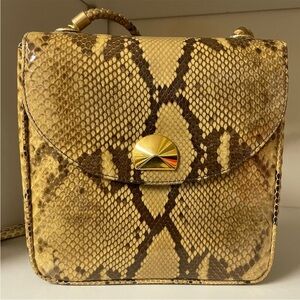 LUXAX Italian Snakeskin/Python Design, Crossbody Purse